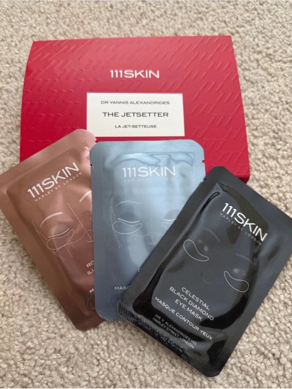 111SKIN The Jetsetter Passport Wallet and 3 Eye Masks NWT